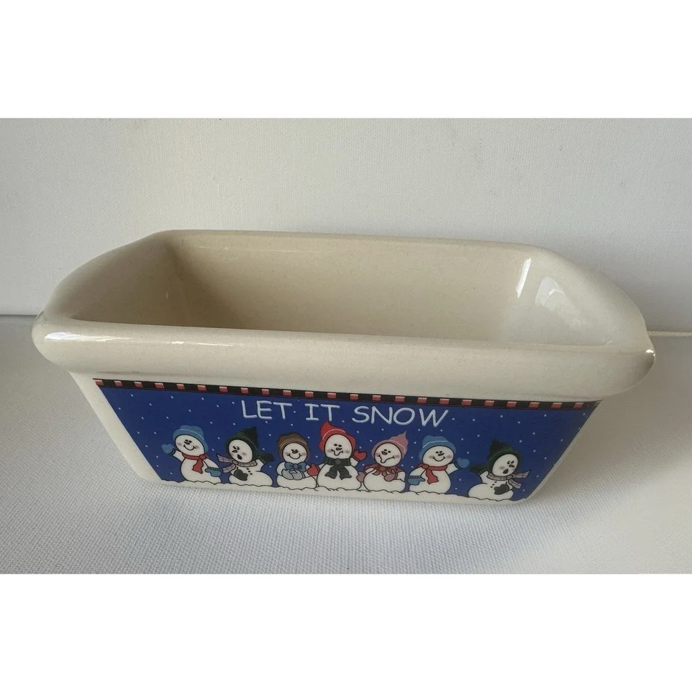 Holiday Mini Loaf Pan Butter Dish 